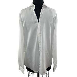 HUGO by Hugo Boss White C-Joey Button-Down Long Sleeve Slim Fit Men's Size 16